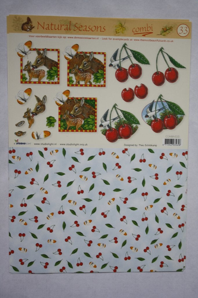 3 stuks Knipvellen Natural Seasons combi 7210, Ophalen of Verzenden, Nieuw, Natuur, Knipvel