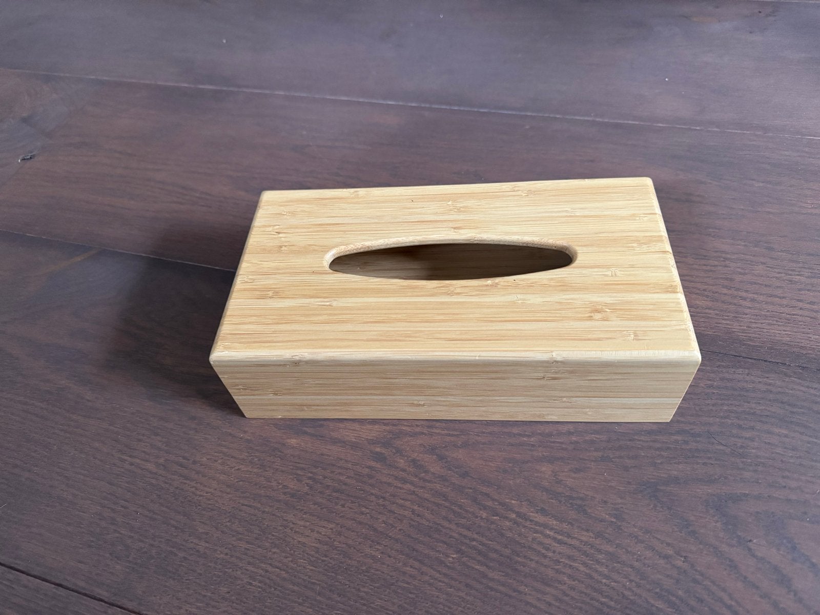 Bamboe tissueboxhouder - Stijlvol en duurzaam, Hout, Ophalen of Verzenden, Zo goed als nieuw, Modern