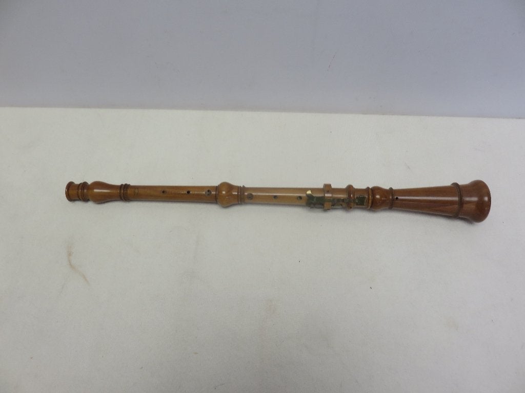 Houten Baroque Oebo Moeck Steinkopf in 3 delen 55cm lengte, Gebruikt, Oebo Moeck Steinkopf, Sopraan of Sopranino, ?