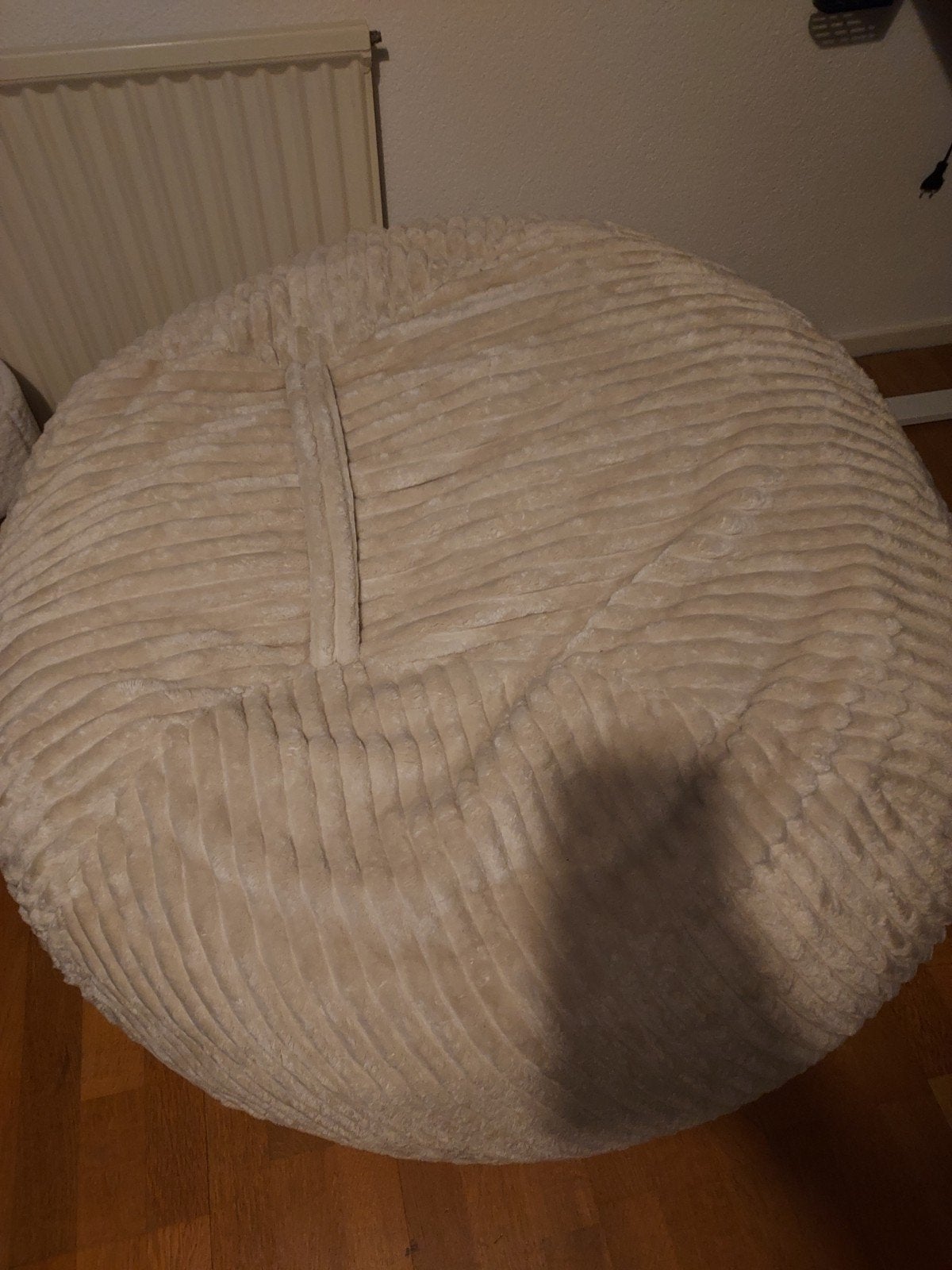 Comfortabele beige zitzak - Zo goed als nieuw, Ophalen, Zo goed als nieuw, Beige, Zitzak