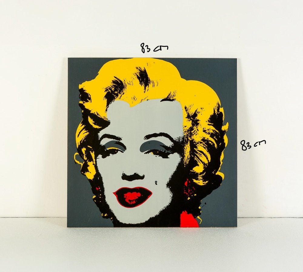 Marilyn Monroe zeefdruk (83  83 cm), naar Andy Warhol, Ophalen, Portret en Figuren, Zeefdruk