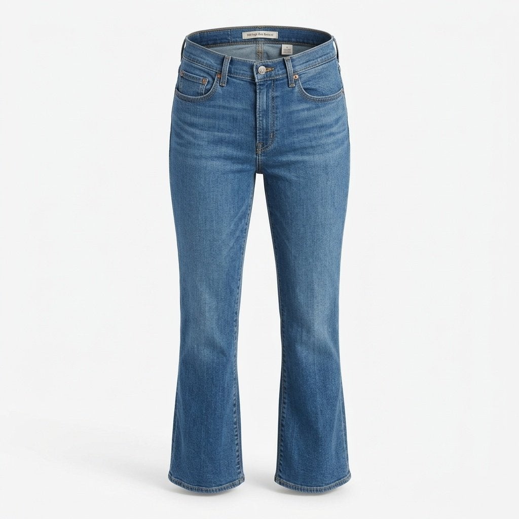 RT-0185 Levi's 725 High Rise Bootcut jeans dames W31, Blauw, Ophalen of Verzenden, Zo goed als nieuw, W30 - W32 (confectie 38/40)