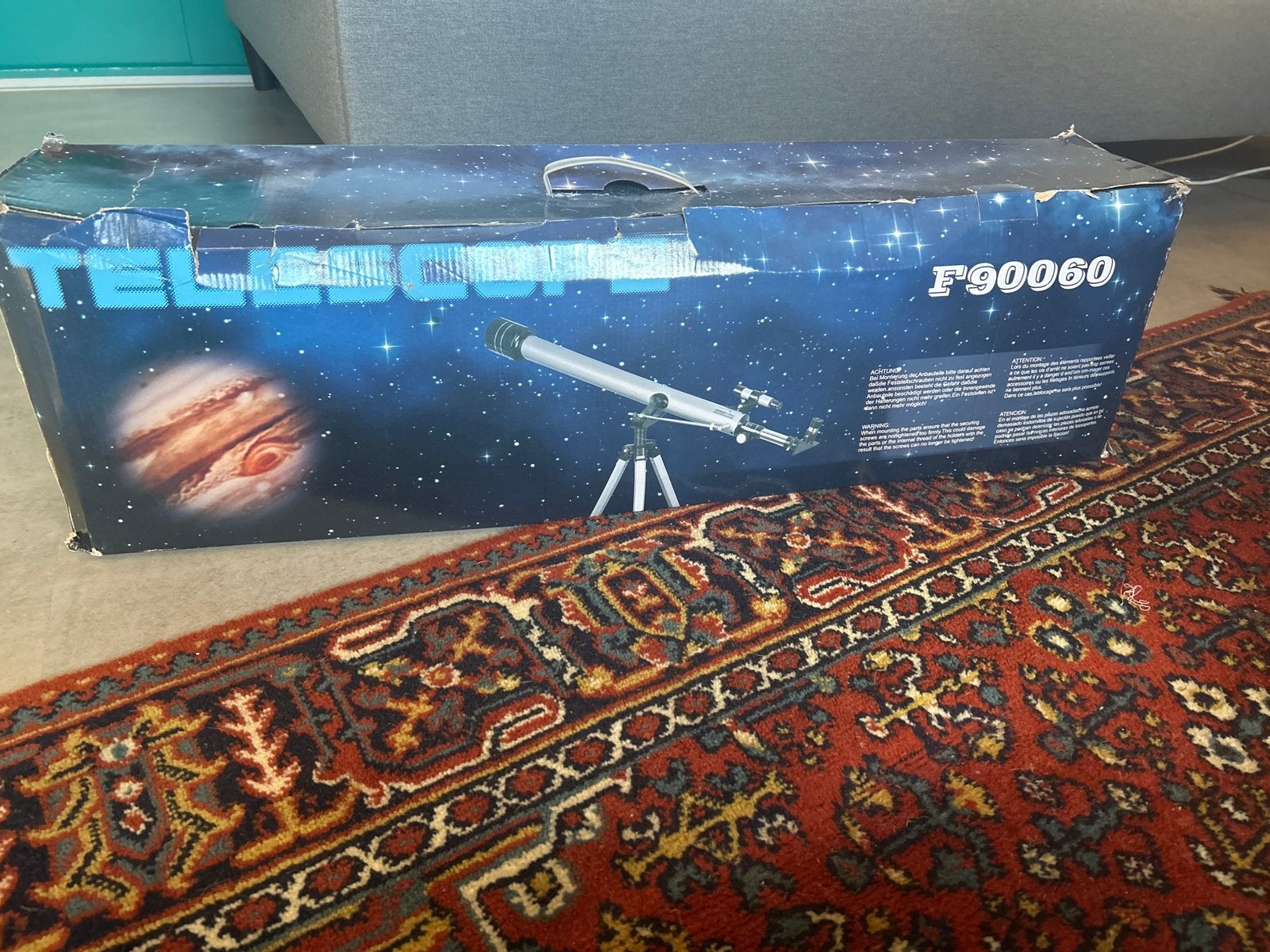 Beginners Telescoop F90060 - Ideaal voor Sterrenkijken, Audio, Tv en Foto, Ophalen, Lenzentelescoop (refractor), Minder dan 80 mm