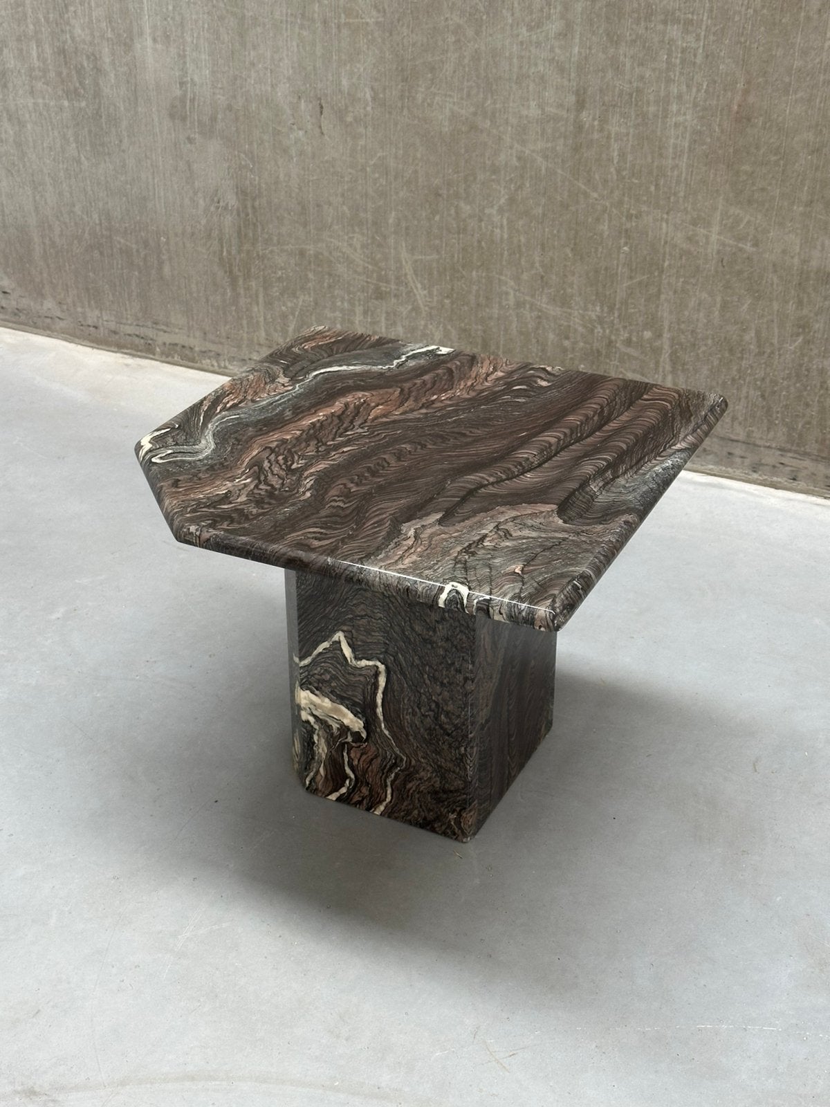Cipollino Ondulata marmeren salontafel – Vintage, Ophalen, Gebruikt, X, X