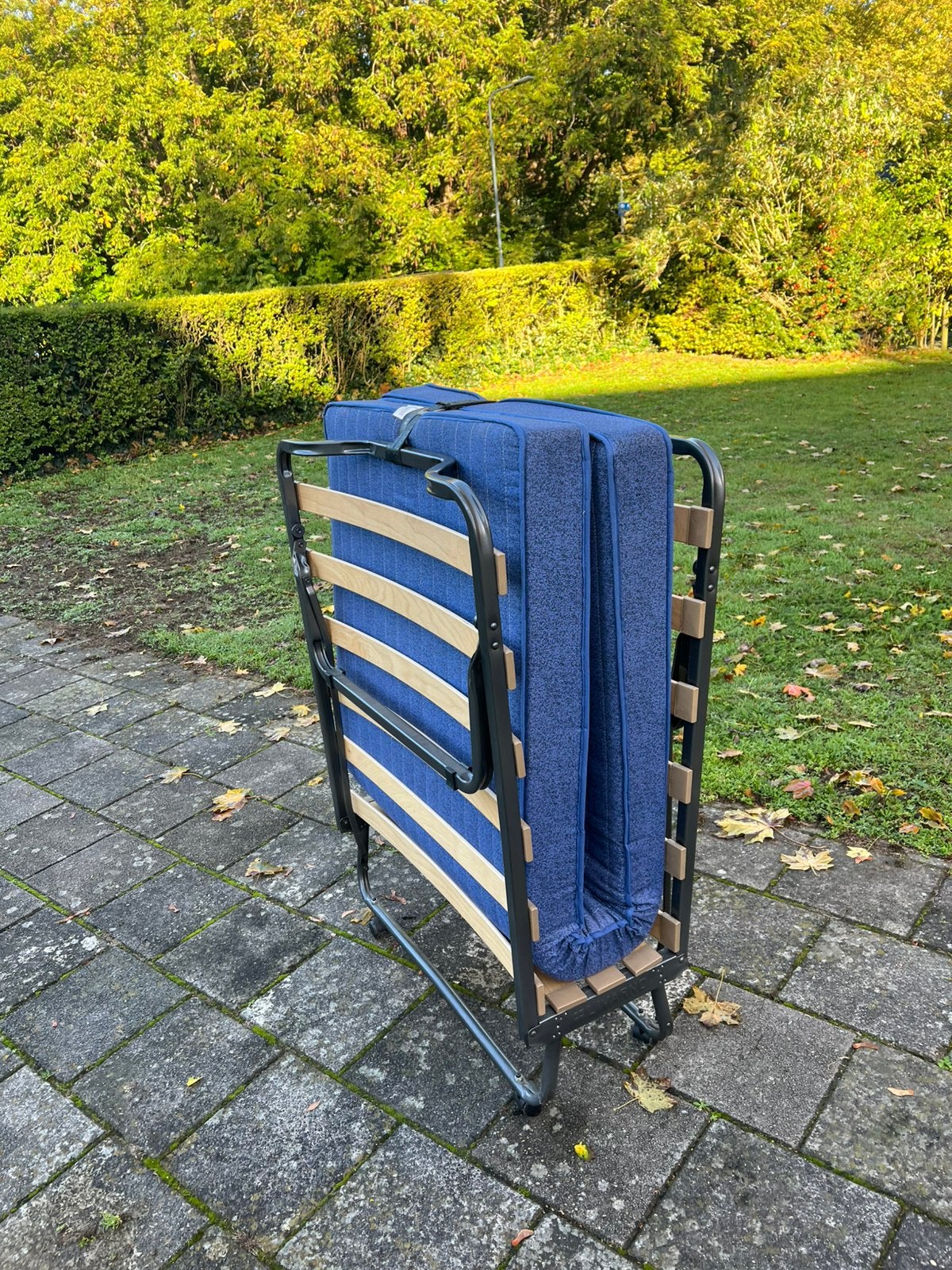 Opklapbaar logeerbed Livarno – 80 x 190 cm – verrijdbaar, Ophalen of Verzenden