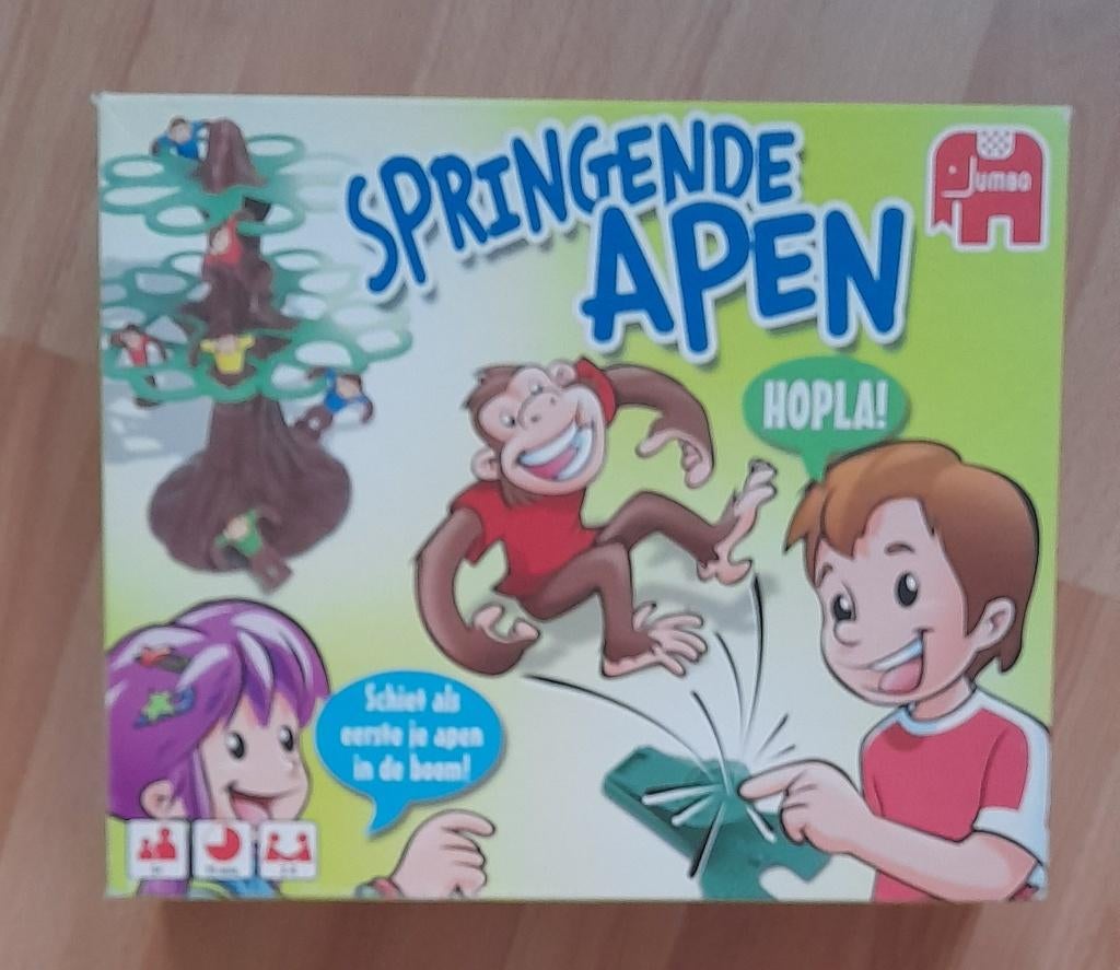 Springende apenspel, Drie of vier spelers, Ophalen of Verzenden, Zo goed als nieuw