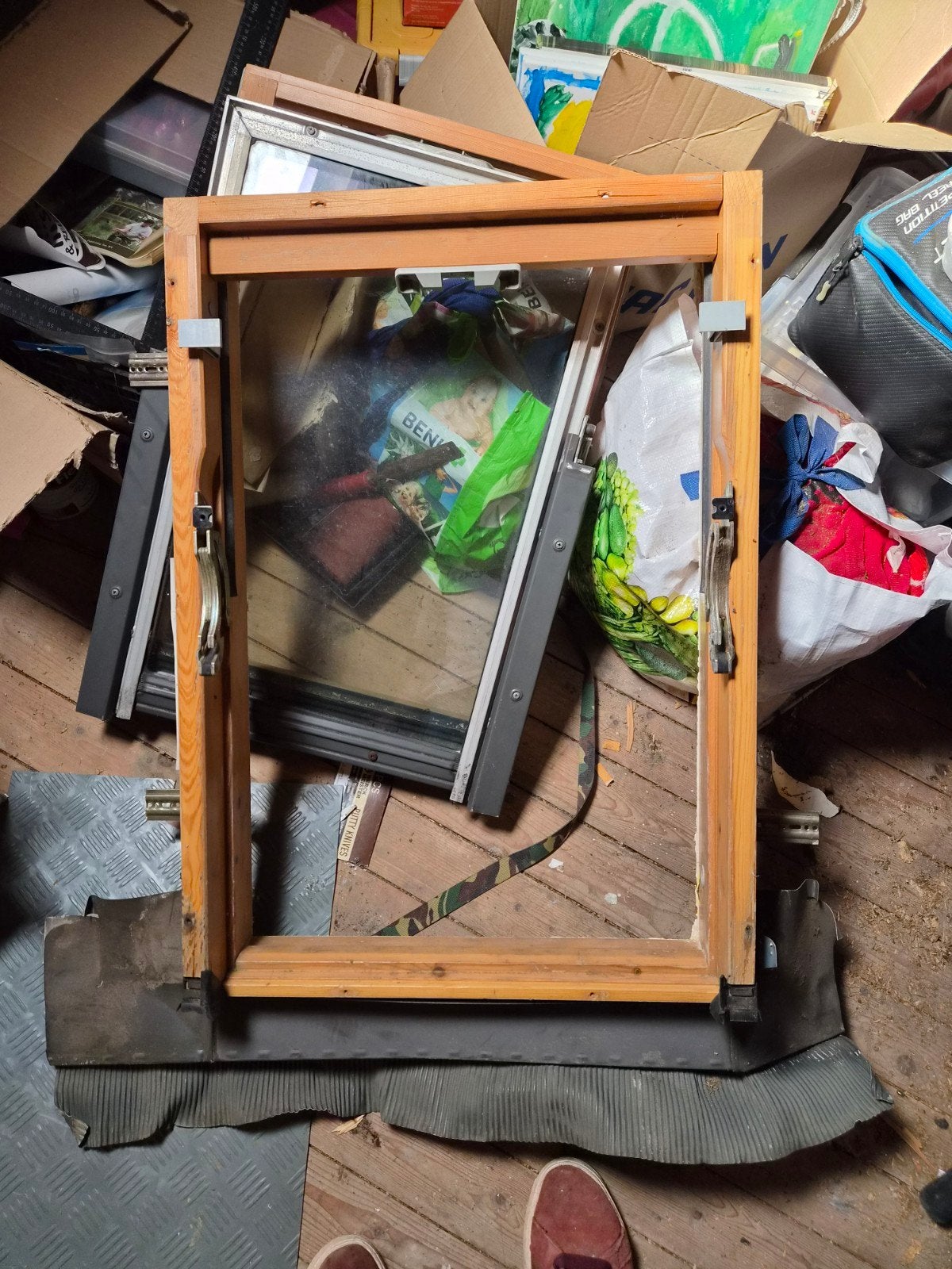 Gebruikt Dakraam met Houten Kozijn velux, Ophalen, Gebruikt, Minder dan 80 cm, Minder dan 80 cm