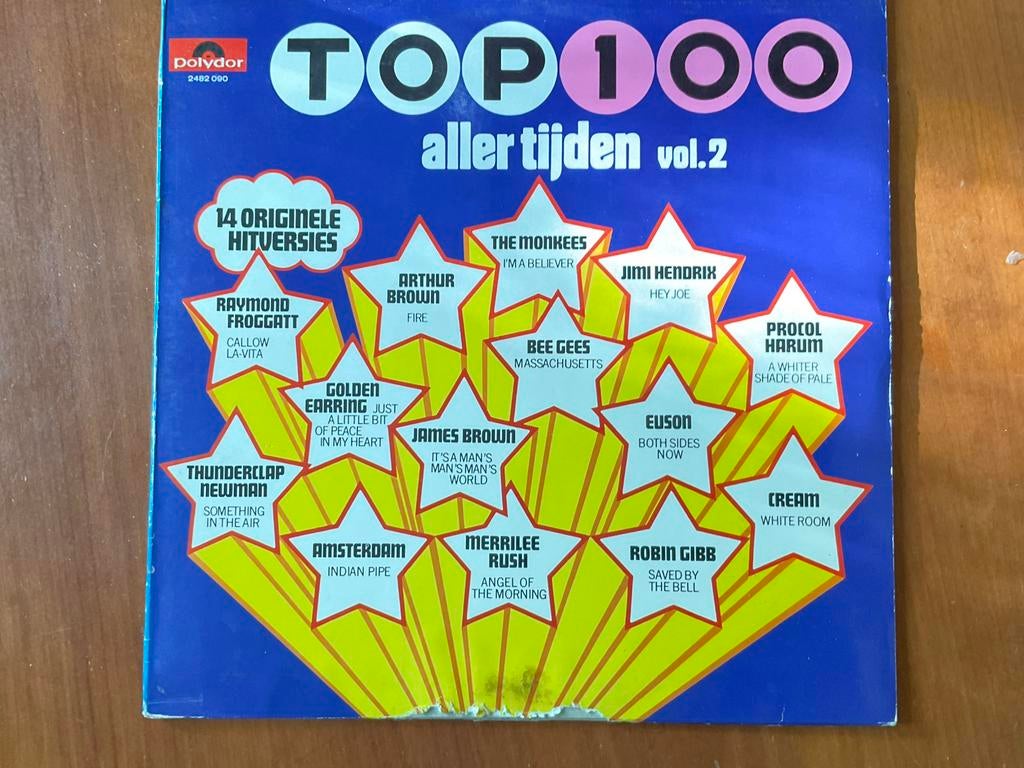 2 lp’s Top 100 aller tijden vol 1 & 2, gaaf, Ophalen of Verzenden, Zo goed als nieuw, Overige formaten, Pop