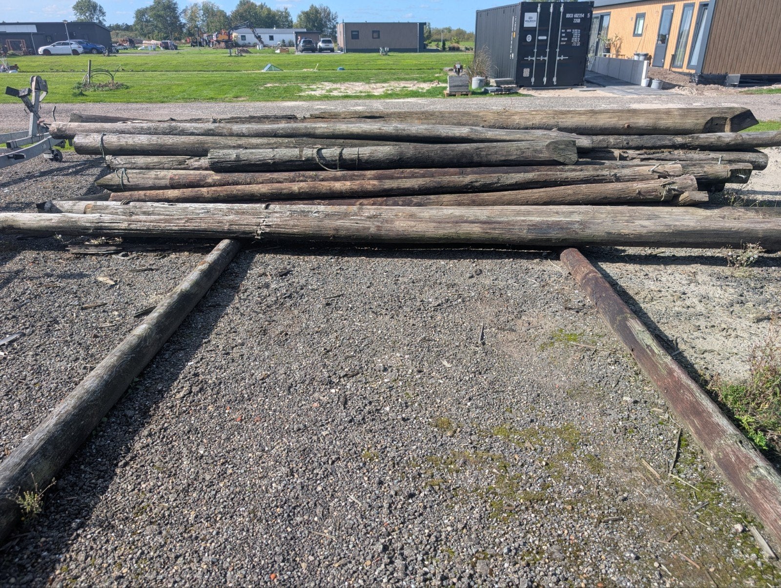 Afmeerpalen / Afrasteringspalen, Ophalen of Verzenden, Gebruikt, 250 cm of meer, Palen