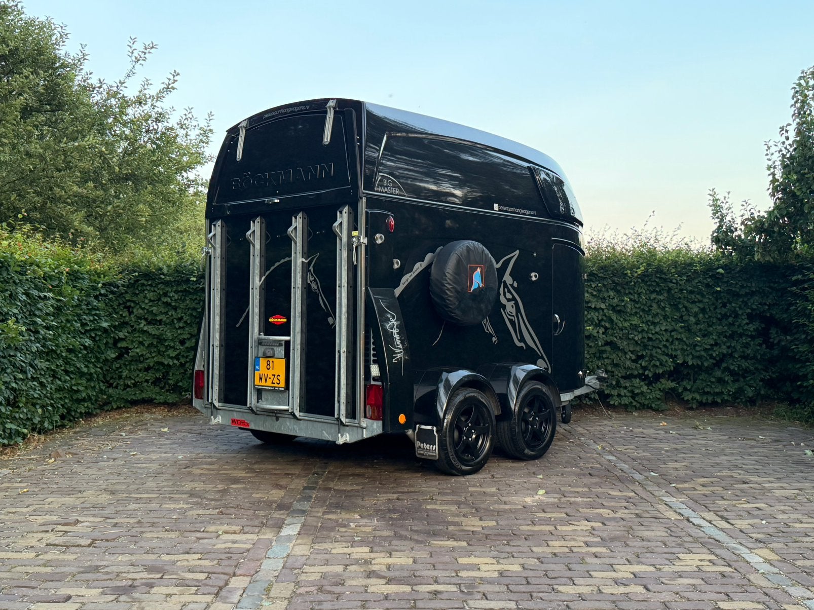 Extreem dikke bockmann big master vol optie, btw trailer, Dieren en Toebehoren, Ophalen, Zo goed als nieuw, 2-paards trailer, TT paardentrailers