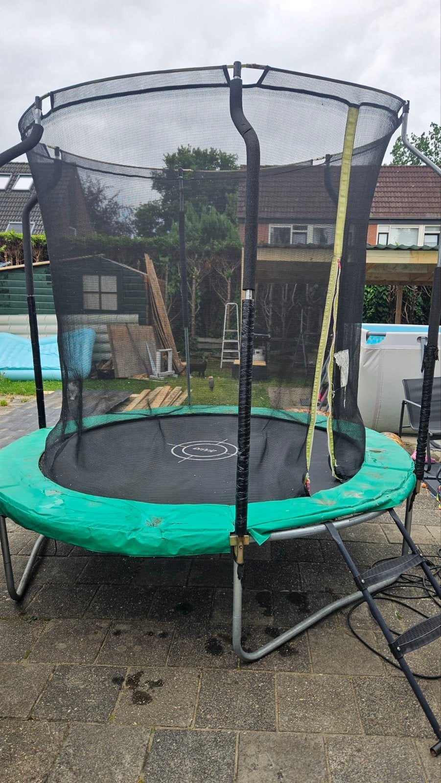 Trampoline met trap, Kinderen en Baby's, Speelgoed | Buiten | Trampolines, Ophalen, Gebruikt