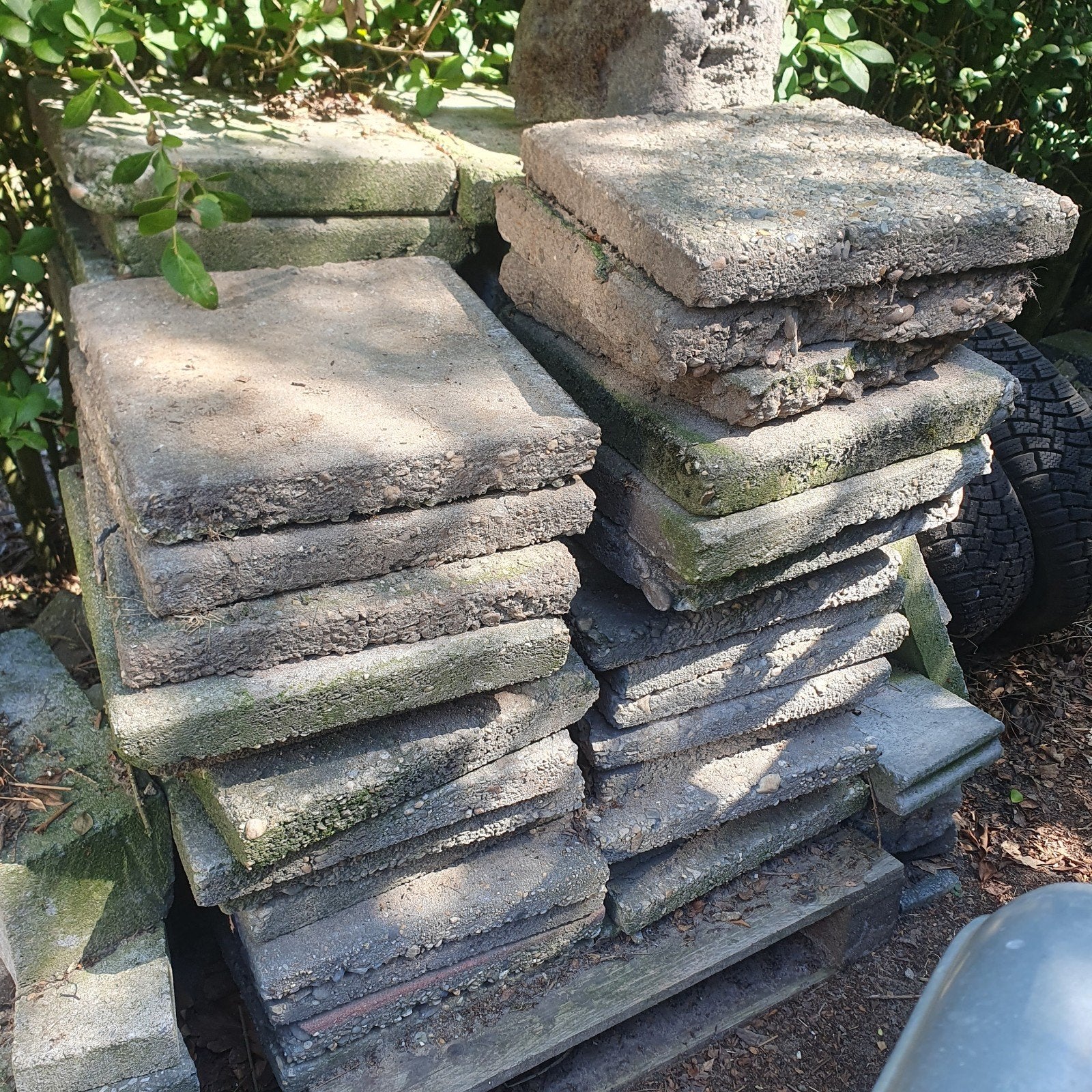 stoeptegels 30 x 30, Ophalen, Gebruikt, Beton, Terrastegels