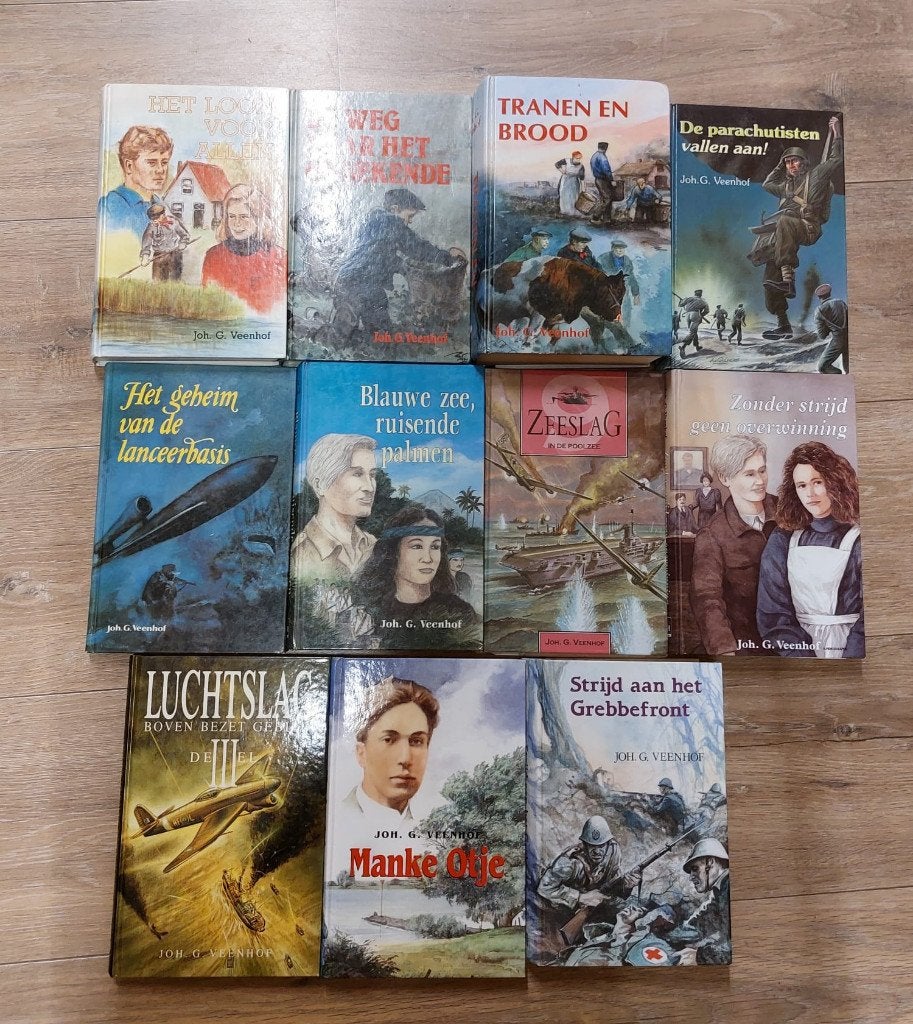 Veenhof boeken (waaronder enkele zeldzame) Joh. G. Veenhof, Boeken, Ophalen, Gelezen