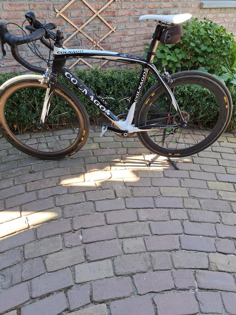 Colnago racefiets met Shimano Ultegra en carbon wielen, Gebruikt, Carbon, Meer dan 20 versnellingen, 53 tot 57 cm