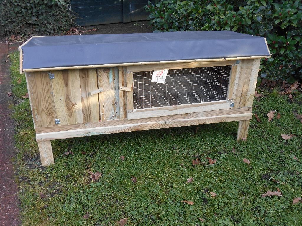 nieuw konijnenhok nr.1, met nachthok, Ophalen, 110 cm of meer, 60 tot 90 cm, Nieuw