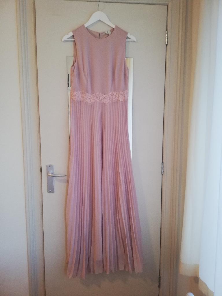 Lichtroze maxi jurk, Kleding | Dames, Ophalen of Verzenden, Zo goed als nieuw, Roze, Maat 36 (S)