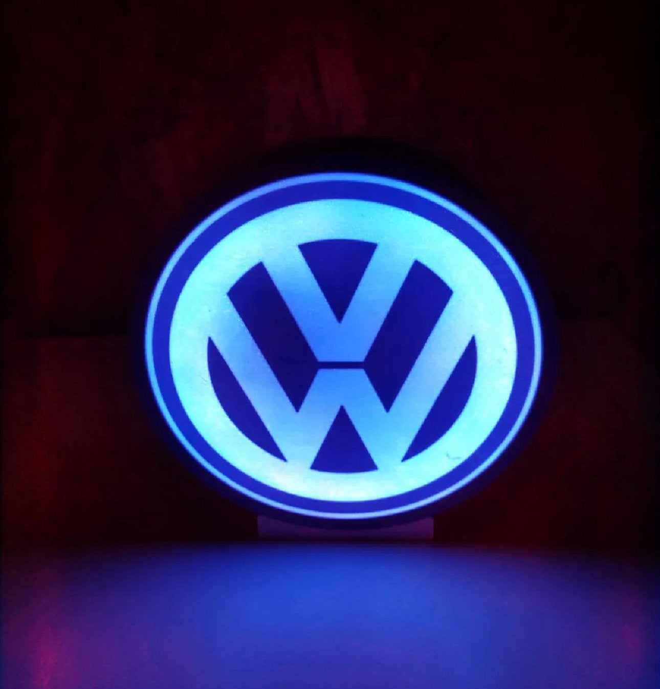 Volkswagen Ledbak 25 cm rond, Verzenden, Reclamebord