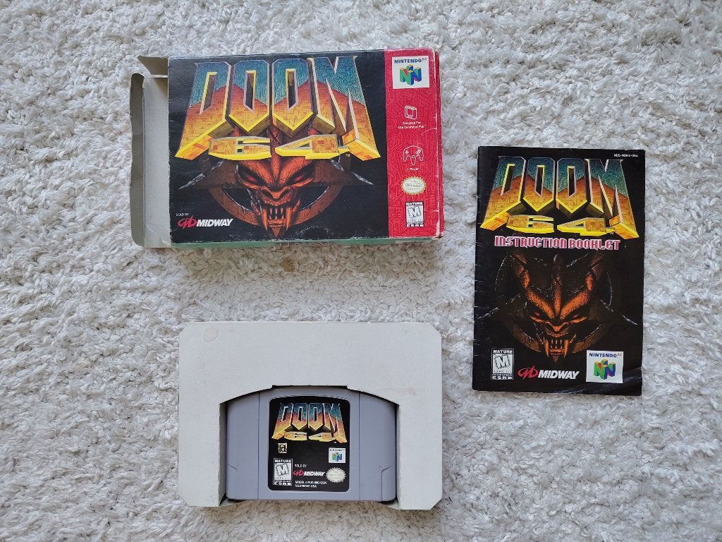 Doom 64 - USA NTSC - CIB - Getest, Spelcomputers en Games, Gebruikt, Vanaf 18 jaar, Shooter, 1 speler