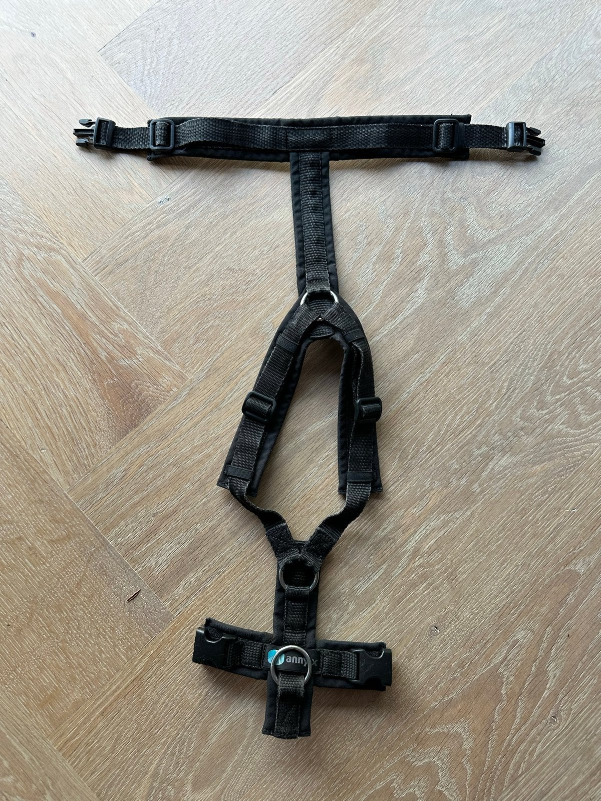 Volledig gevoerd luxe tuigje Y-vorm Anny-X maat XS zwart, Ophalen