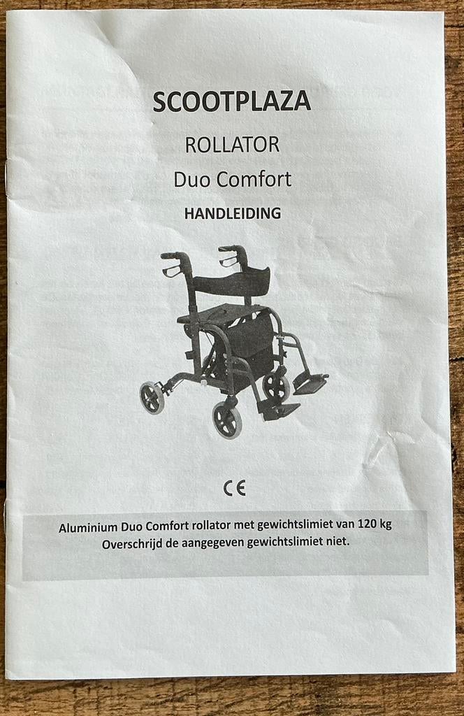 Rollator / Rolstoel Duo Comfort, Diversen, Ophalen, Zo goed als nieuw