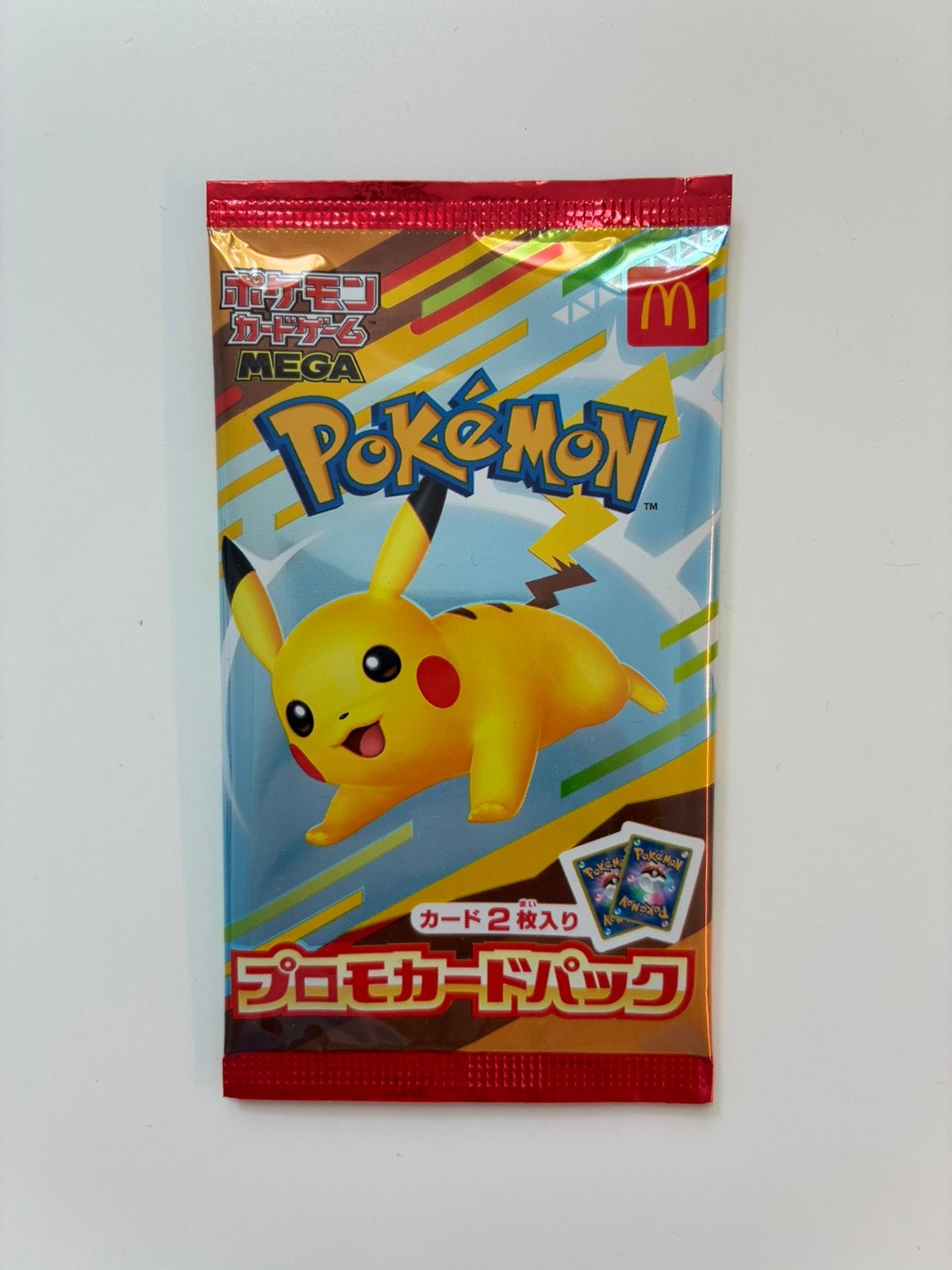 Pokémon Mcdonalds Pikachu promo Japanse booster, Ophalen of Verzenden, Zo goed als nieuw, Booster