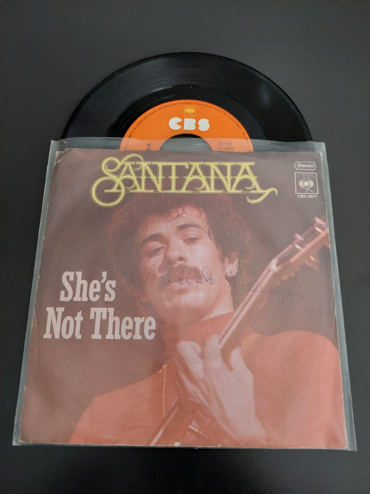 Santana she's not there, Cd's en Dvd's, Vinyl Singles, Ophalen of Verzenden, Gebruikt, 7 inch
