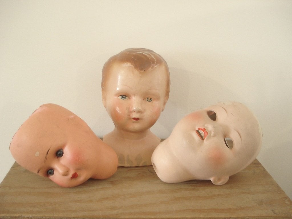 Poppenhoofdjes...á 5 euro..., Verzenden