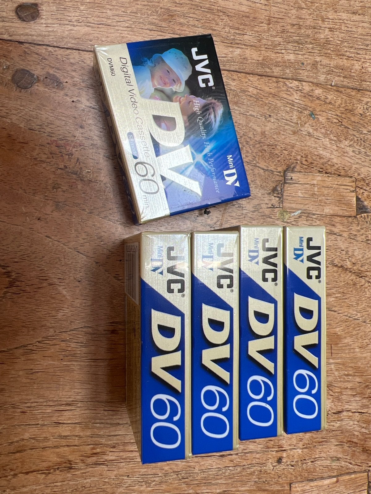 JVC Mini DV Digital Video Cassette 60 min (5 stuks), Mini dv, JVC, Nieuw, Ophalen of Verzenden
