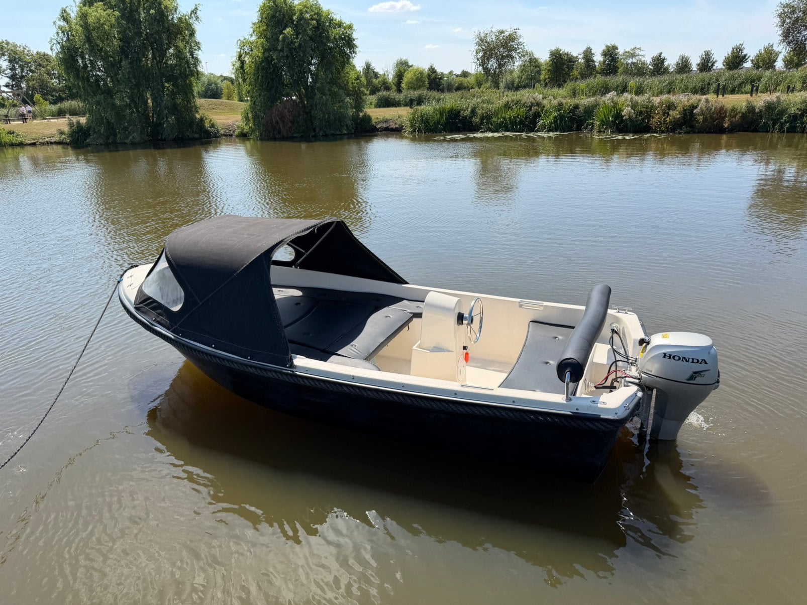 Corsiva 460 Sloep met honda buitenboordmotor, Overige merken, Gebruikt, Buitenboordmotor, Biminitop