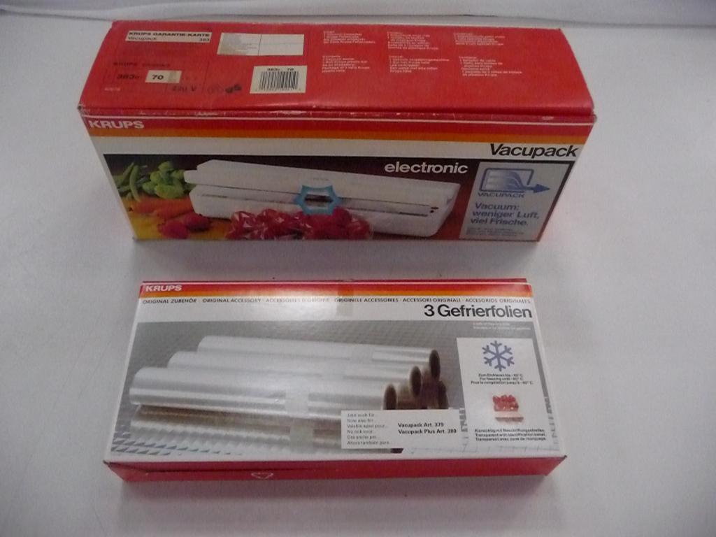 Krups Vacupack met 2 extra rollen folie, Ophalen of Verzenden, Wit, Overige merken, Overige typen