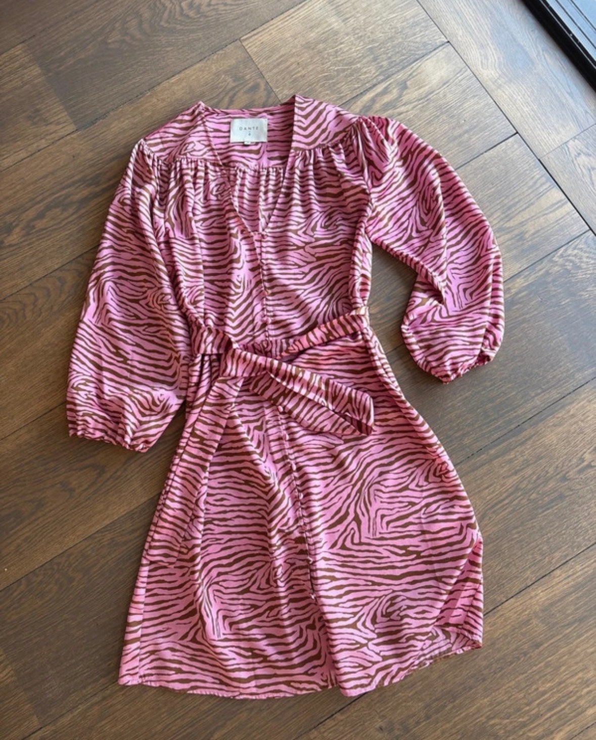 Dante6 dames jurk maat 1 roze zebraprint, Ophalen of Verzenden, Zo goed als nieuw, Maat 36 (S), Roze