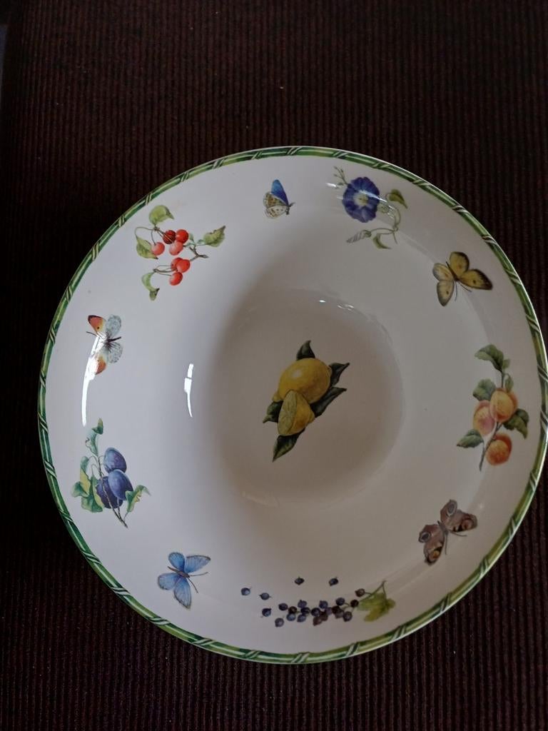 JBS Home Collection Fruits & Flowers Schaal, Huis en Inrichting, Ophalen of Verzenden, Rond