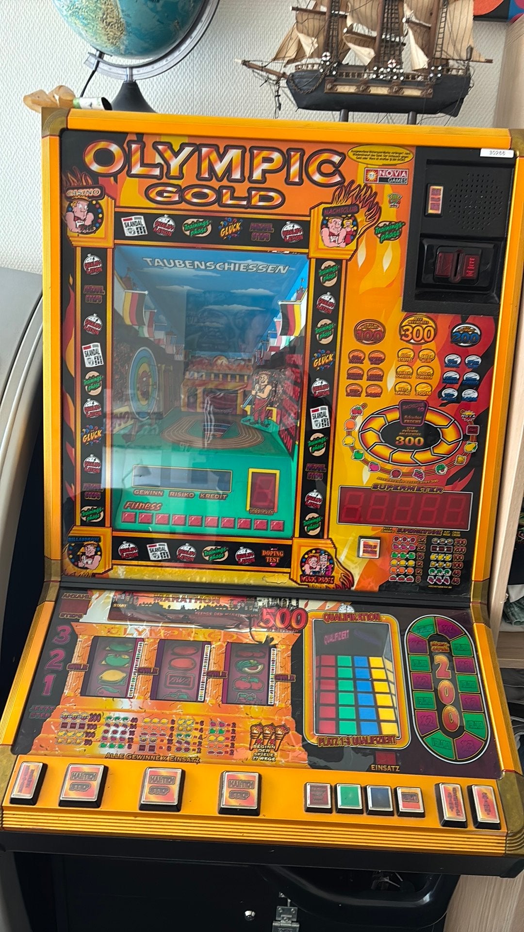 Gokkast olympic gold, Verzamelen, Automaten | Gokkasten en Fruitautomaten, Euro, Ophalen of Verzenden, Gebruikt