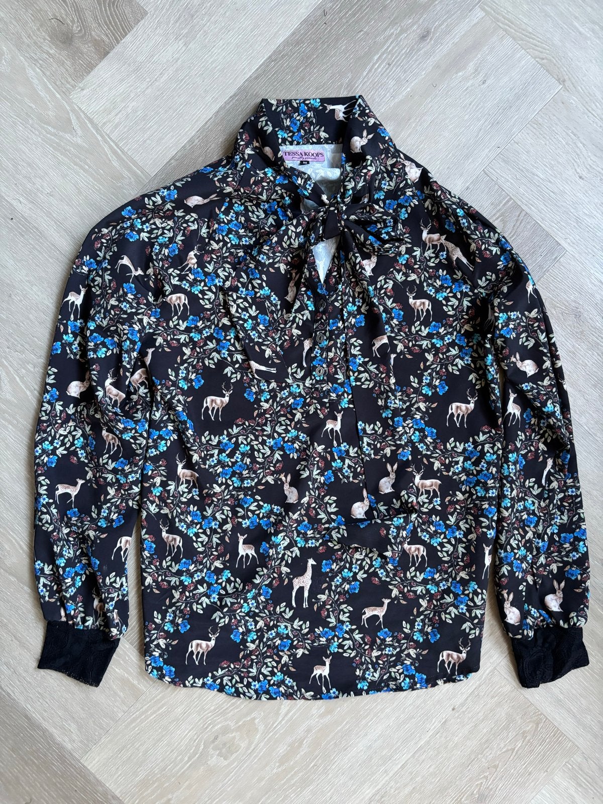 Tessa Koops Blouse met Dierenprint naat M, Ophalen of Verzenden, Zo goed als nieuw, Maat 38/40 (M), Overige kleuren
