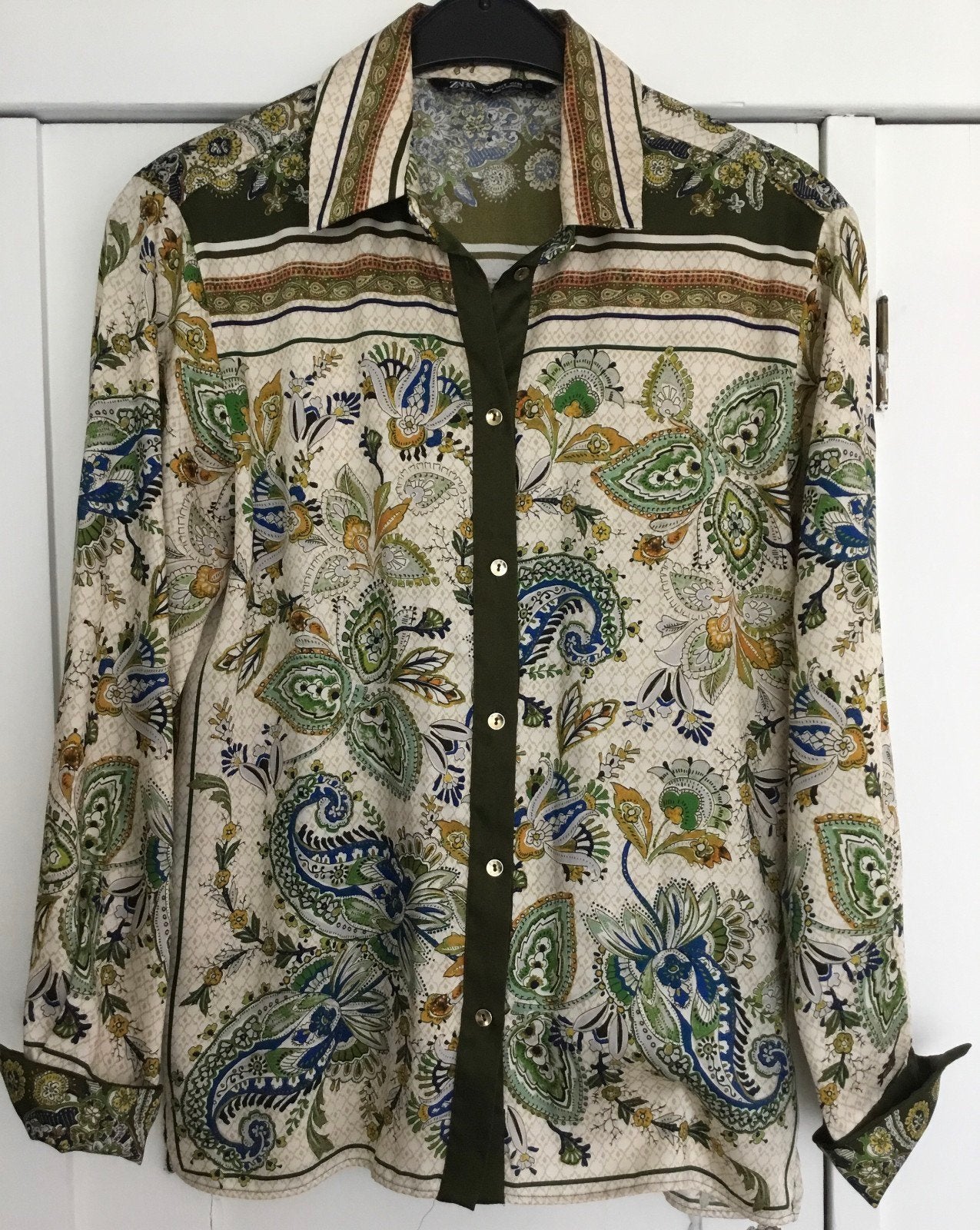 Vrolijke Zara blouse, maat S, Maat 38/40 (M), Meerkleurig, Zara, Ophalen of Verzenden