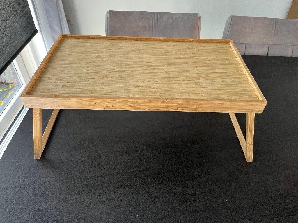 IKEA Bedtafeltje, Ophalen of Verzenden, Zo goed als nieuw, Rechthoekig, Hout