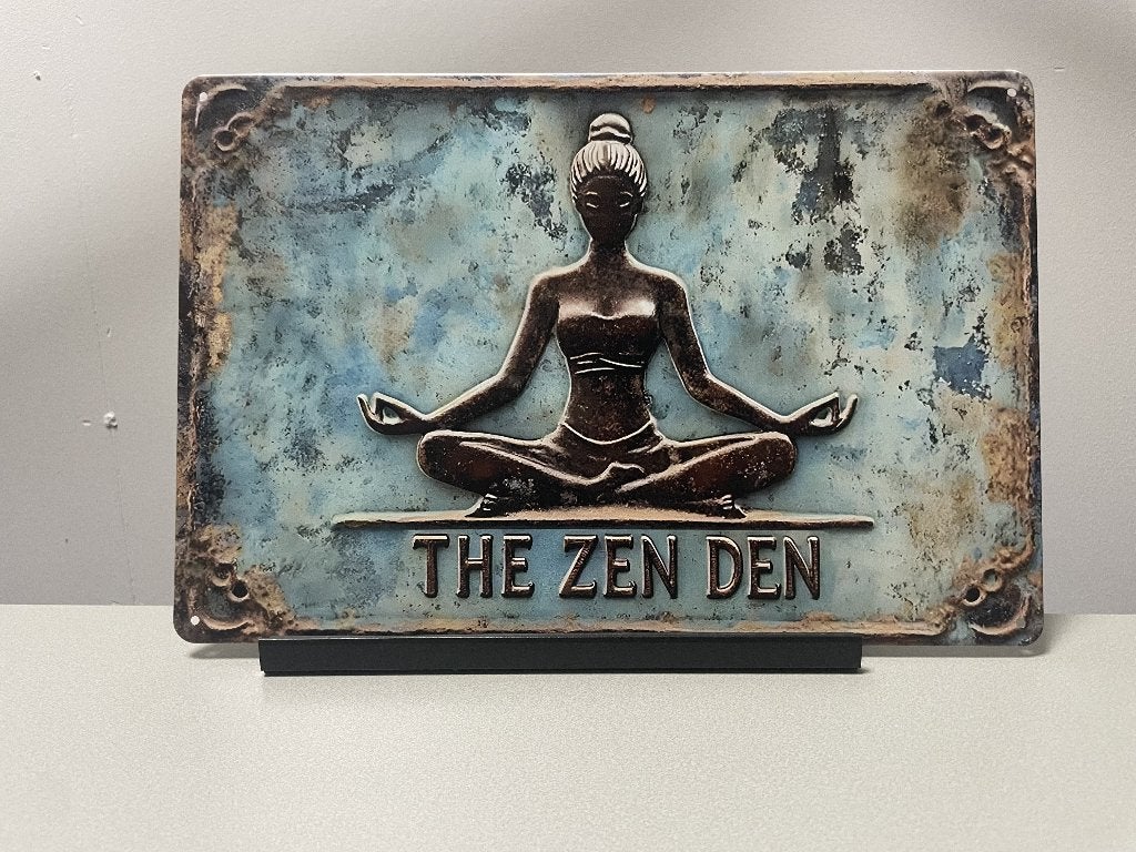 The Zen Den metalen wandbord (Old Look), Www.pand50.nl, Nieuw, Ophalen of Verzenden, Printer 29B Coevorden