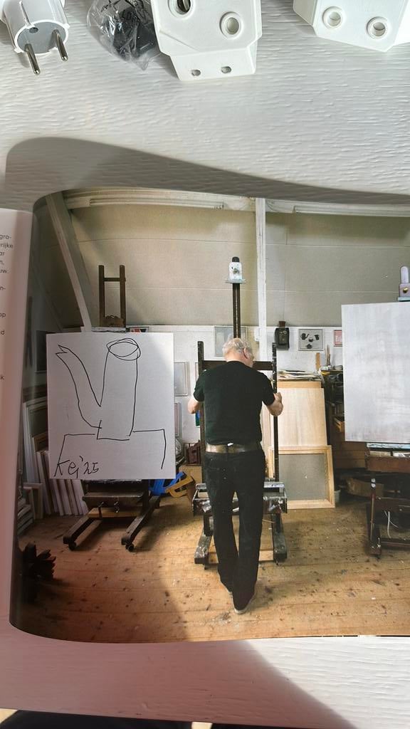 H. den Hartog Jager Atelier  boek met tekening k. Gubbels, Boeken, Ophalen of Verzenden, Zo goed als nieuw, H. den Hartog Jager; H. de Bruijn