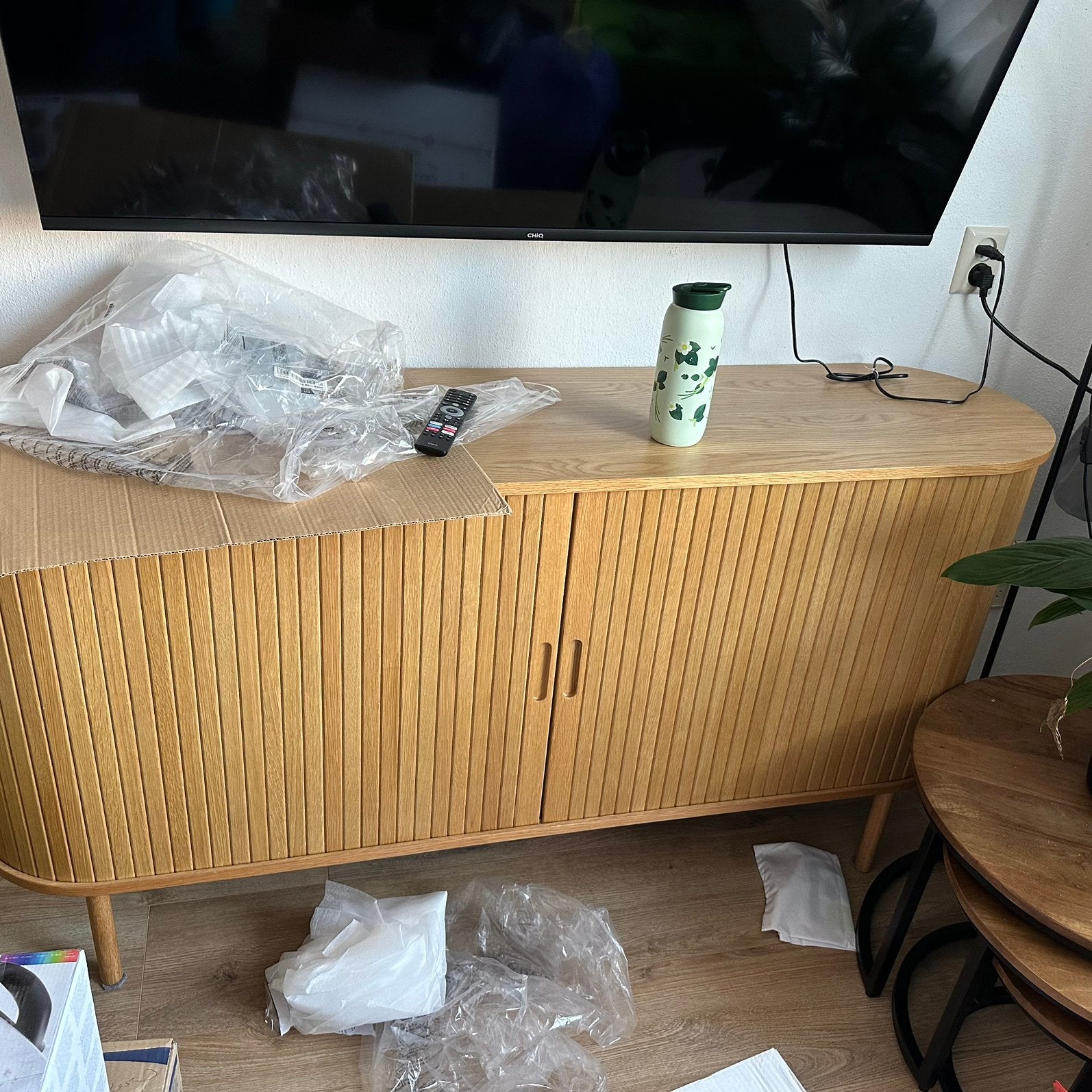 Boskoop, Huis en Inrichting, Kasten | Dressoirs, Ophalen, 100 tot 150 cm, Zo goed als nieuw, Met deur(en)