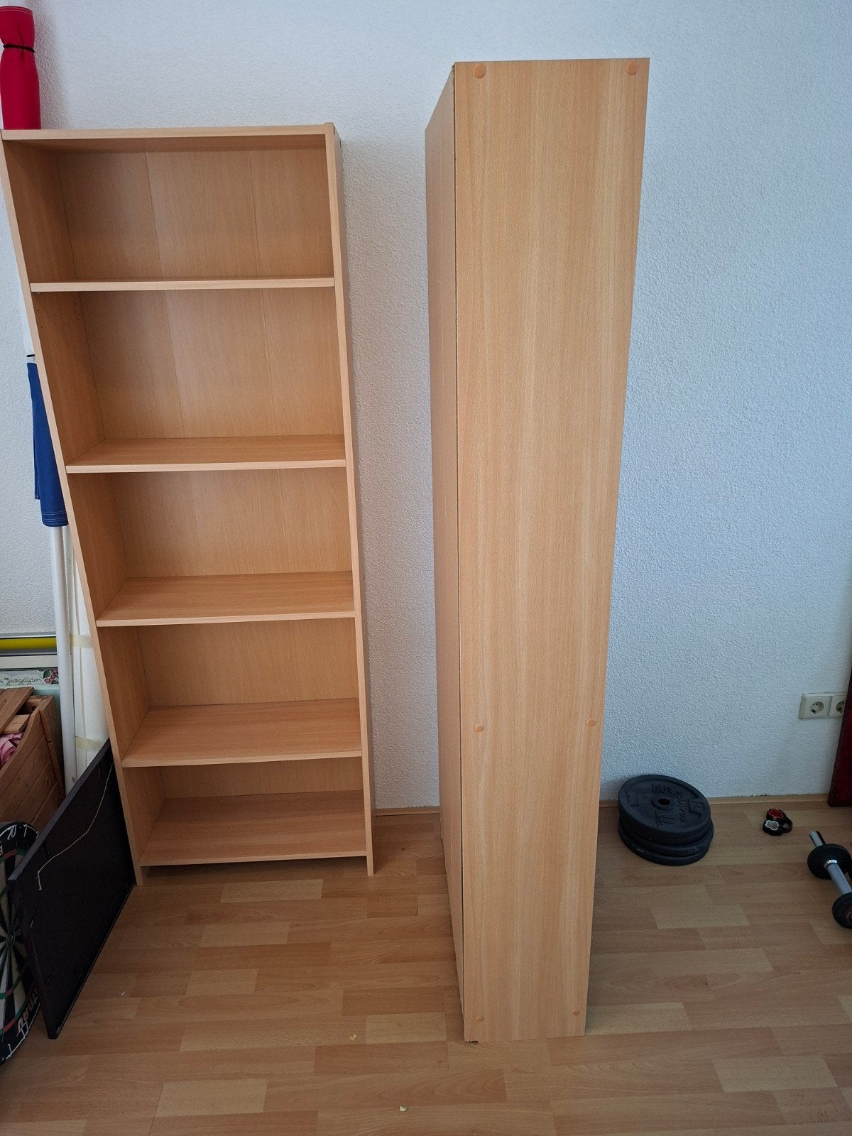 1 Boekenkast, beuken met 5 planken, Ophalen, Met plank(en), 50 tot 100 cm, 150 tot 200 cm