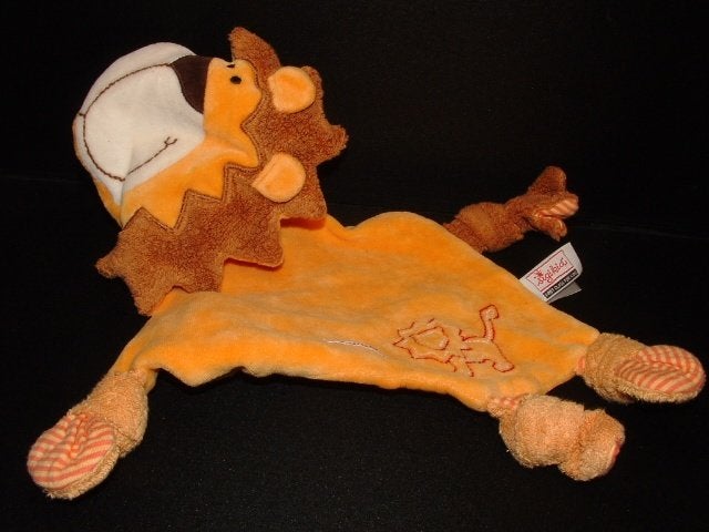 SIGIKID LEEUW KNUFFELDOEKJE VELOURS ORANJEGEEL MET, Ophalen of Verzenden, Nieuw, Overige typen