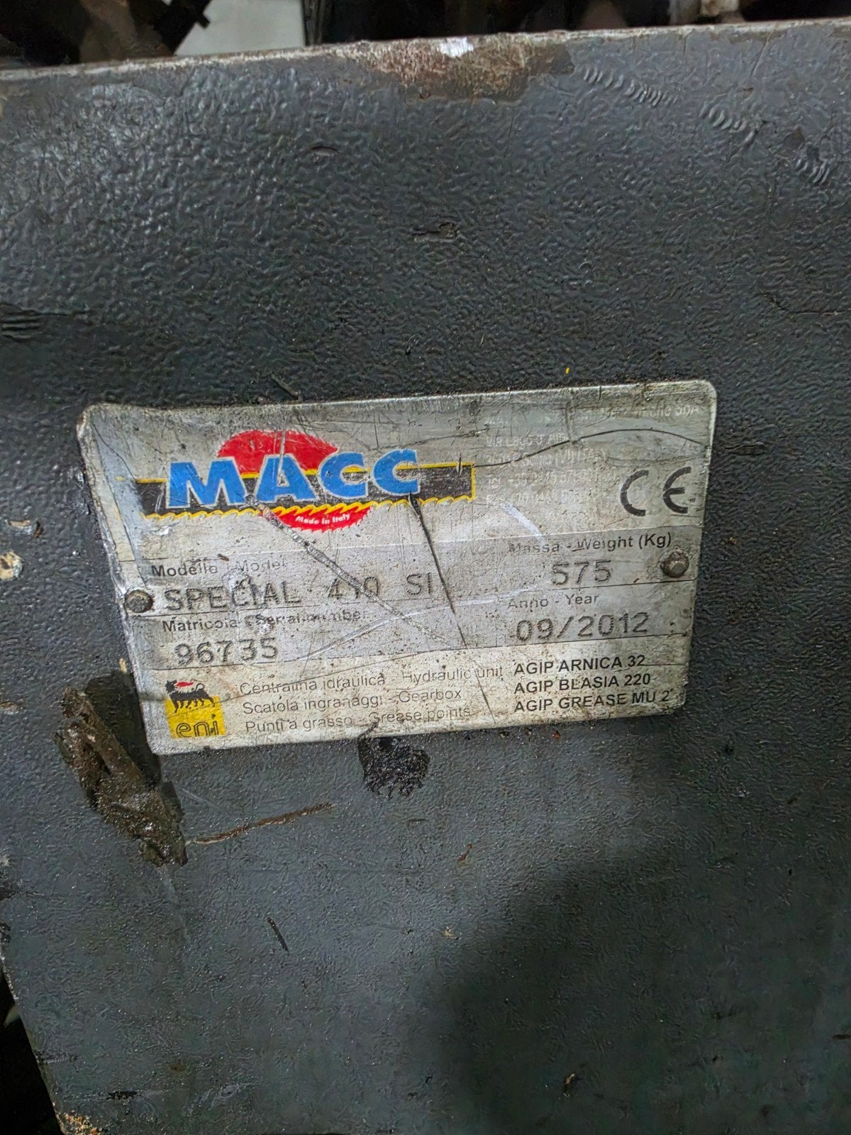 Macc Special 410 SI lintzaagmachine 2012 - voor onderdelen, Ophalen of Verzenden