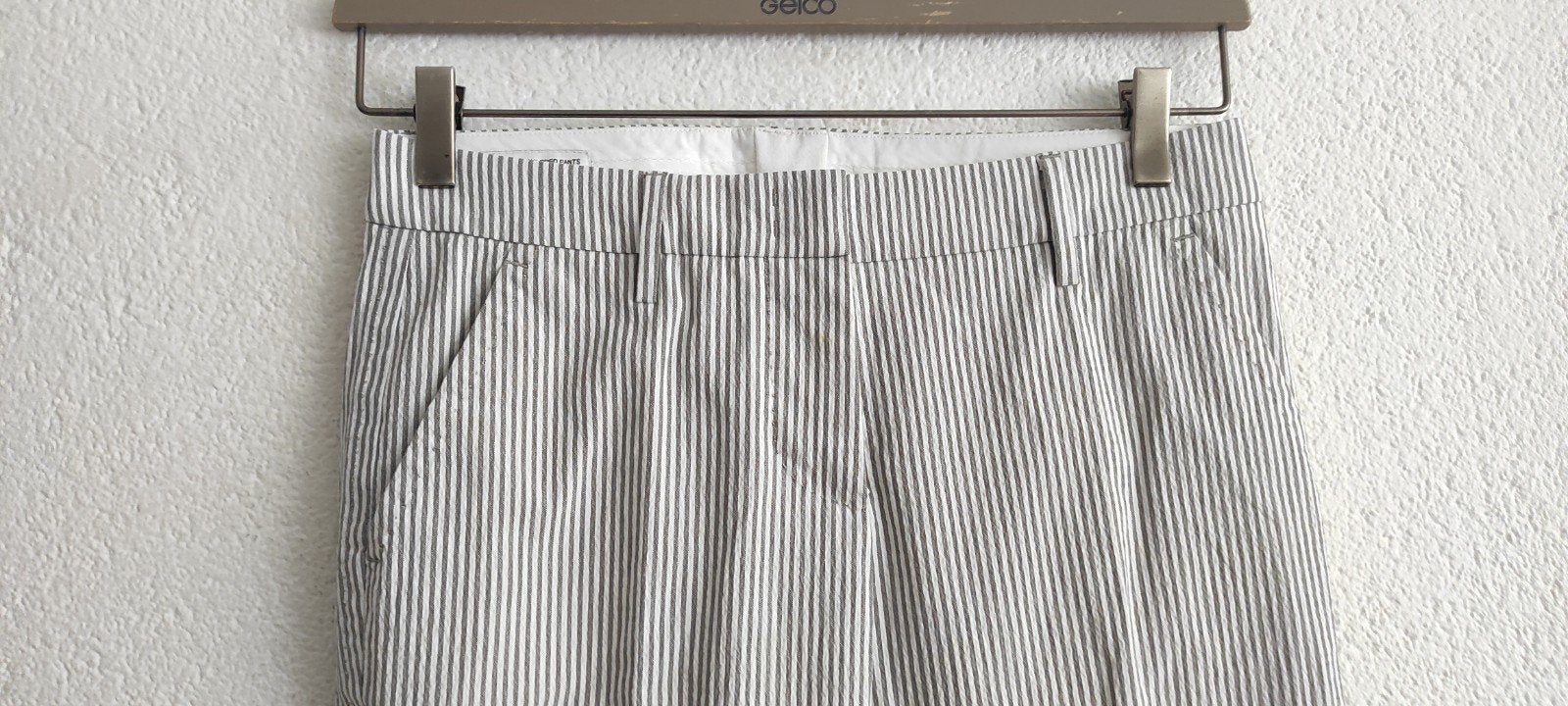 Peserico gestreepte capri broek - Maat 40, Kleding | Dames, Broeken en Pantalons, Maat 38/40 (M), Peserico, Wit, Ophalen of Verzenden
