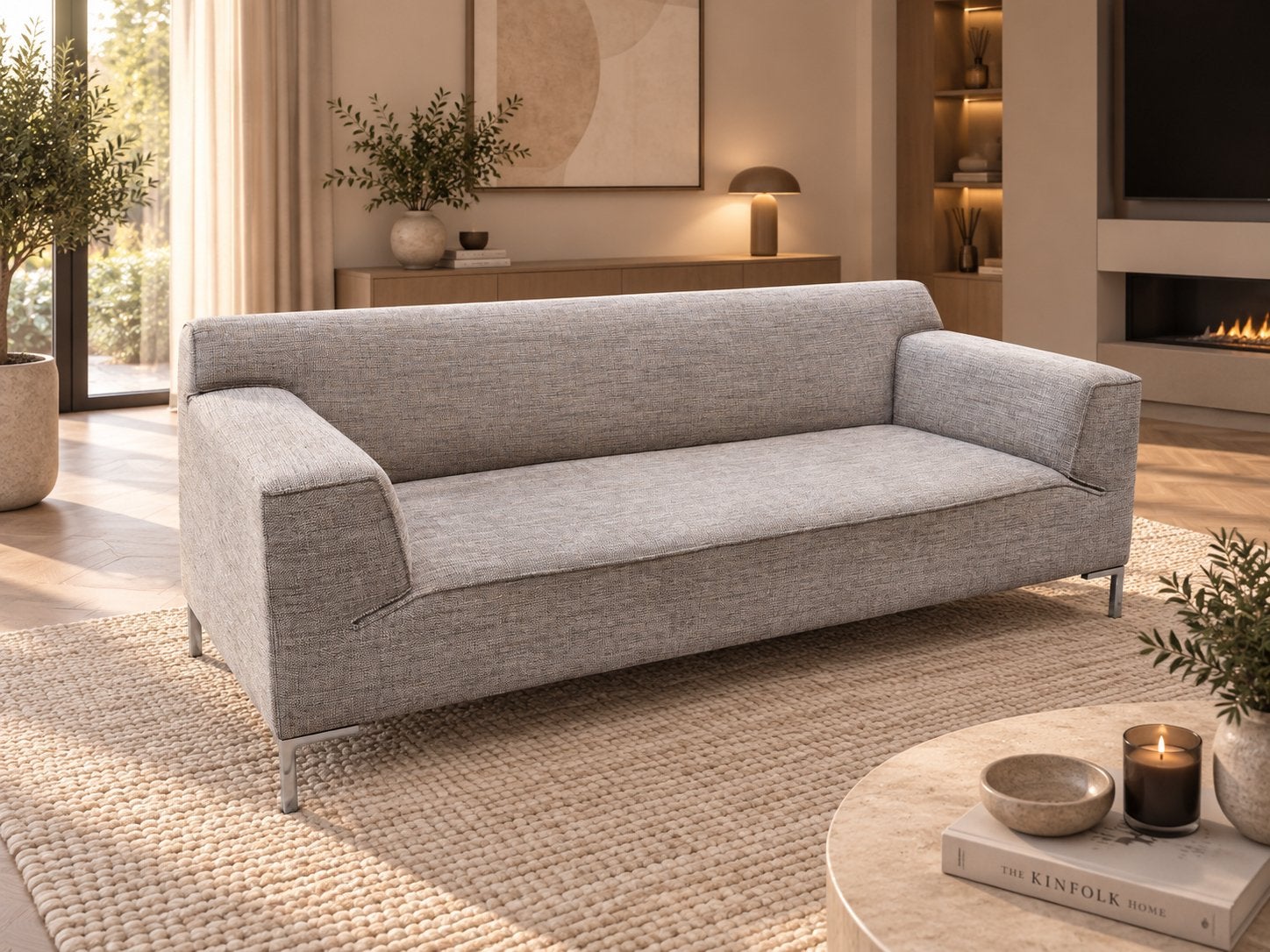 GRATIS LEVERING | DESIGN ON STOCK BLOQ 3-ZITS | GEREINIGD, Huis en Inrichting, Driepersoons, 75 tot 100 cm, Zo goed als nieuw