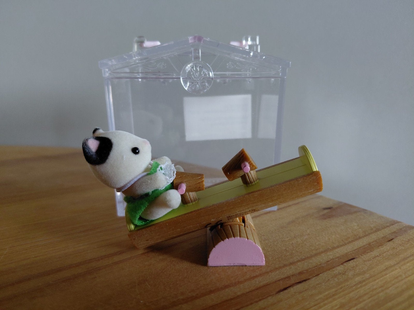Sylvanian Families tuxedo katje/wipwap compleet/giftbox, Ophalen of Verzenden, Gebruikt, Poppenhuis