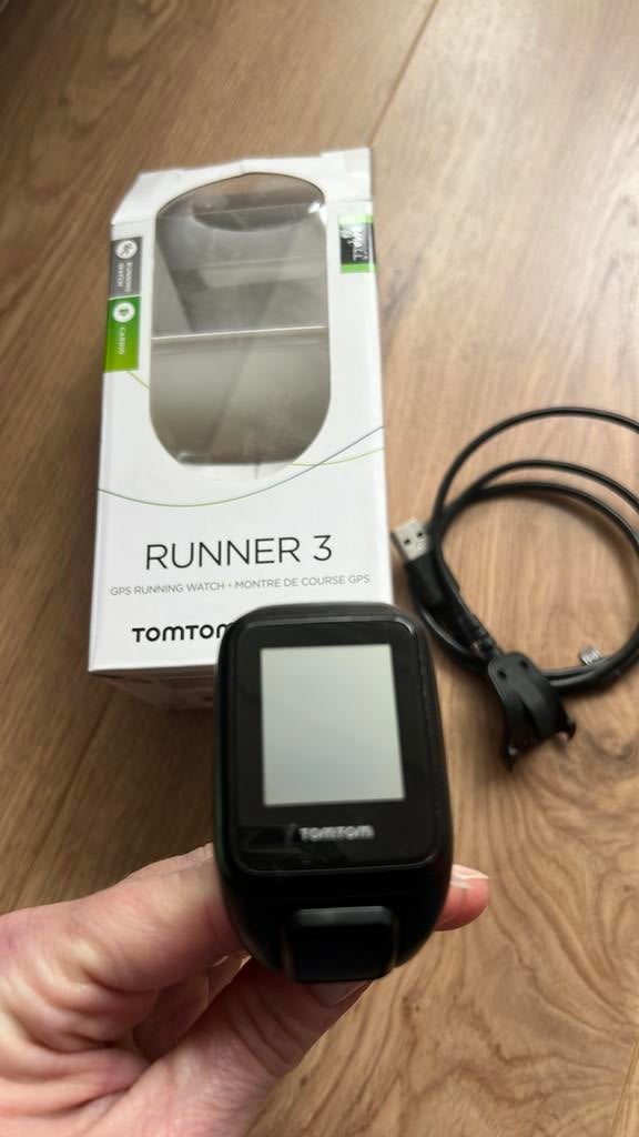 Sporthorloge Tontom runner 3 small, Sieraden, Tassen en Uiterlijk, Sporthorloges, Ophalen of Verzenden, Gebruikt, Zwart, Android