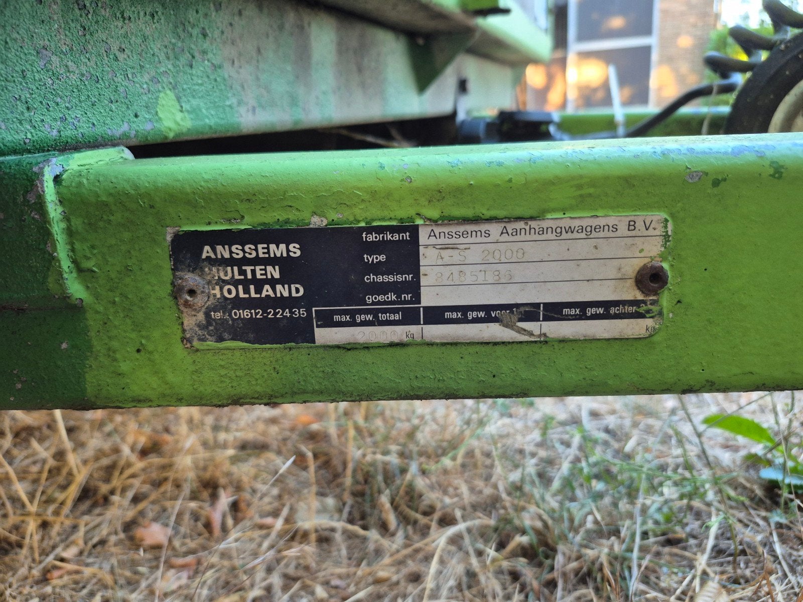 Anssems A-S 2000 Tandemasser Aanhangwagen, Auto diversen, Aanhangers en Bagagewagens, Ophalen of Verzenden, Gebruikt
