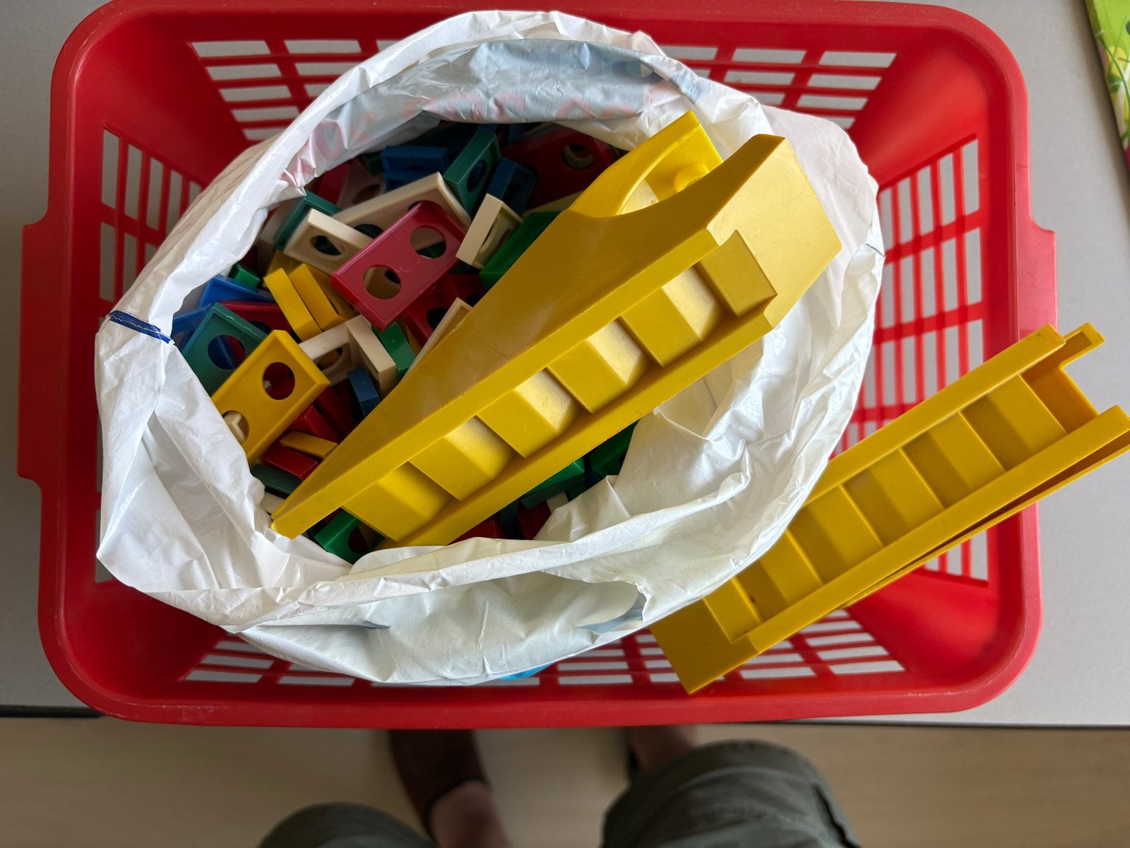 Grote zak met dominostenen, Kinderen en Baby's, Ophalen of Verzenden, Gebruikt, Overige merken