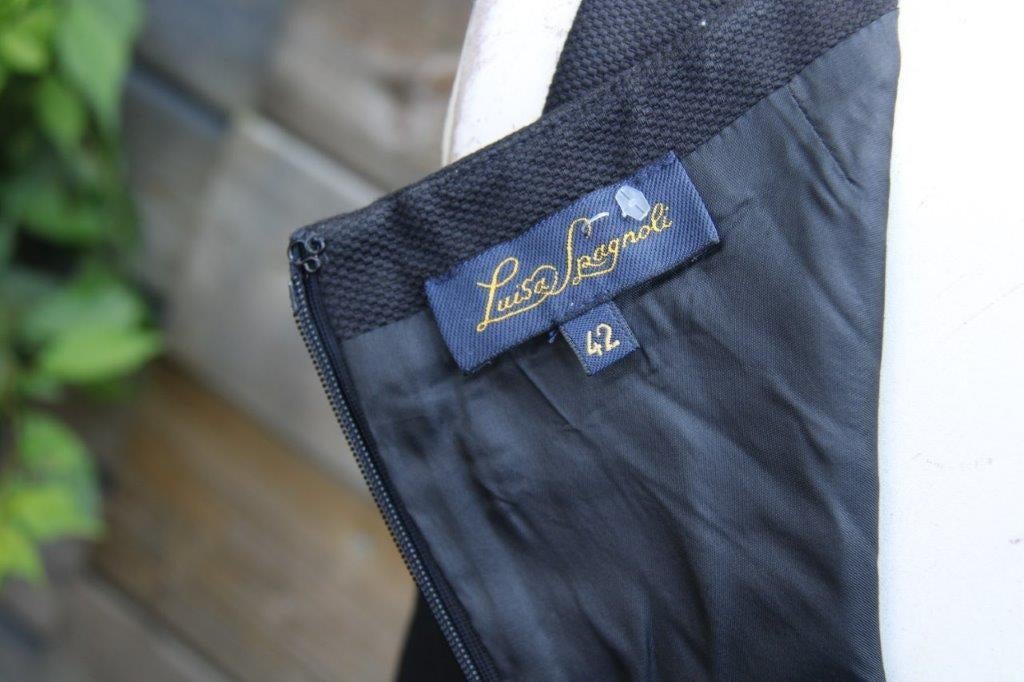 Jurk zwart Luisa Spagnoli mt 42 Vaste prijs, Kleding | Dames, Jurken, Zwart, Maat 42/44 (L), Ophalen of Verzenden, Zo goed als nieuw