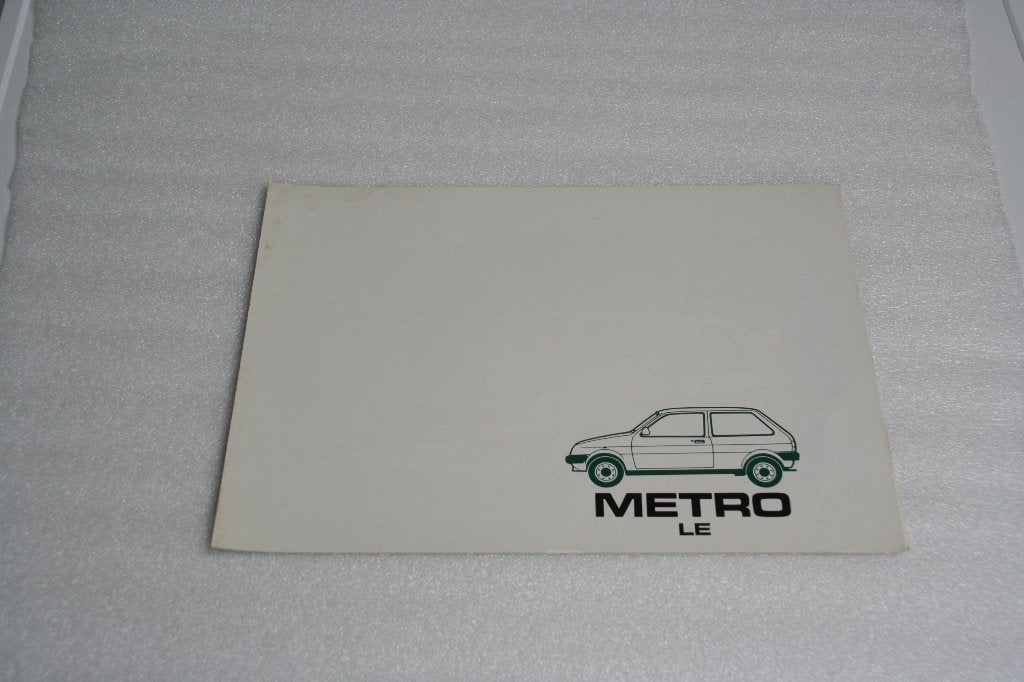 Folder Austin Metro LE (circa 1981) (40), Ophalen of Verzenden, Nieuw, Overige merken